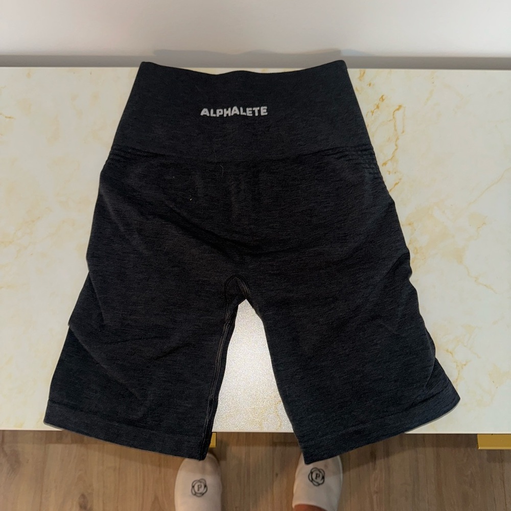 Alphalete Women's Charcoal Bike Shorts
